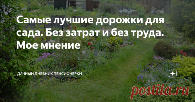 Самые лучшие дорожки для сада. Без затрат и без труда. Мое мнение Лучшие дорожки для сада - из травы полевицы побегоносной.