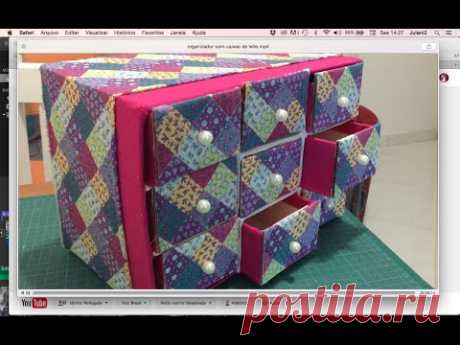 DIY - Organizador porta-trecos #parte 2  ✂️ Artesanato #27 - YouTube