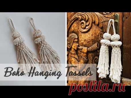 DIY: Tutorial Boho hanging Tassel - YouTube