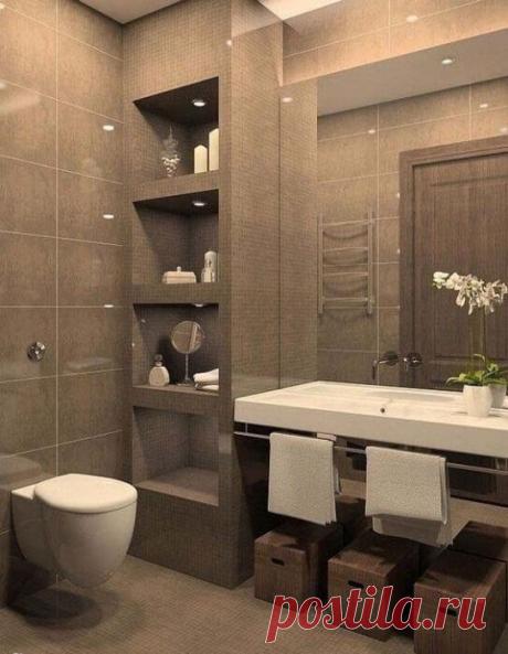 20 идей, как сделать чертовски привлекательной ванную размером с чулан