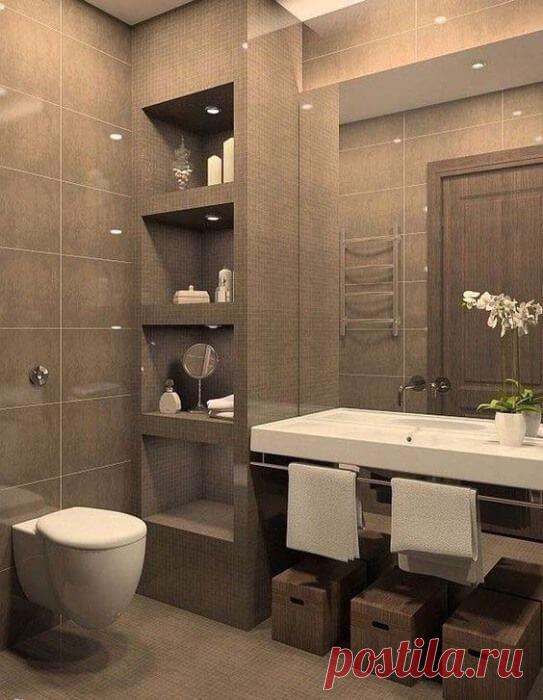 20 идей, как сделать чертовски привлекательной ванную размером с чулан