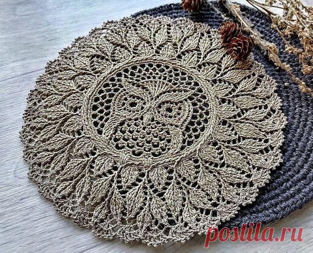 Простые схемы для вязания ажурных салфеток | Мемуары рукодельницы Пульс Mail.ru