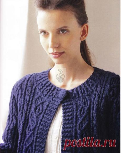 Жакет спицами.