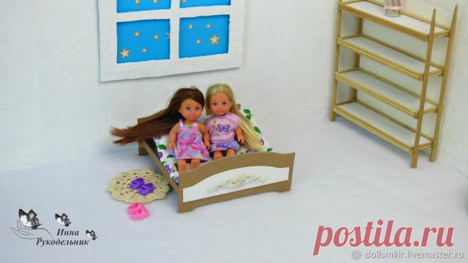 Как сделать кровать для куклы своими руками DIY | Журнал Ярмарки Мастеров