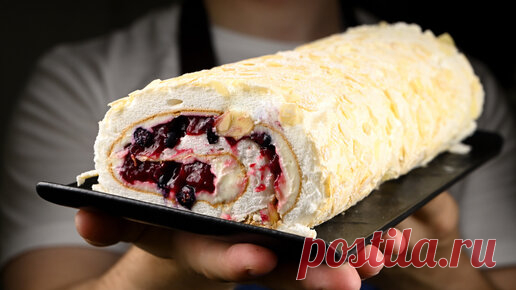 ТАК ВКУСНО! | Я в шоке, как просто приготовить Меренговый рулет! Он тает во рту, все будут спрашивать рецепт!