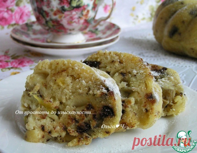 Кекс с овсяными отрубями, манго, шоколадом – кулинарный рецепт