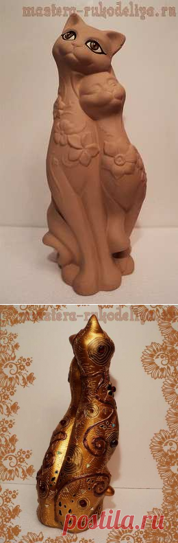 Мастер-класс по росписи: Статуэтка "Кошки"