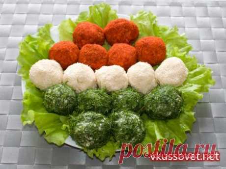 Сырные шарики с маслинами