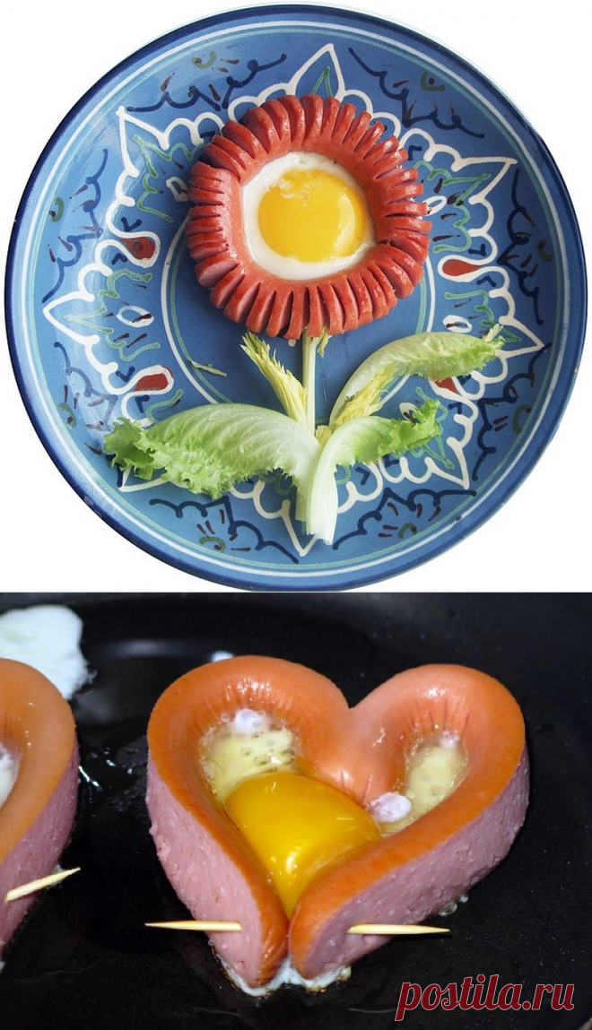 Красивый способ приготовить яичницу — Фактор Вкуса