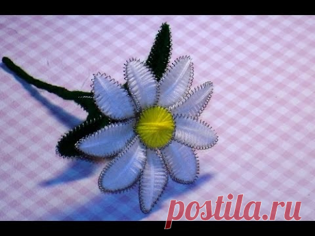 Подарок маме. Мастер-класс: Ромашка своими руками - YouTube