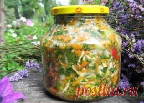 Овощная смесь на зиму (без консервации) | Домашняя кулинария