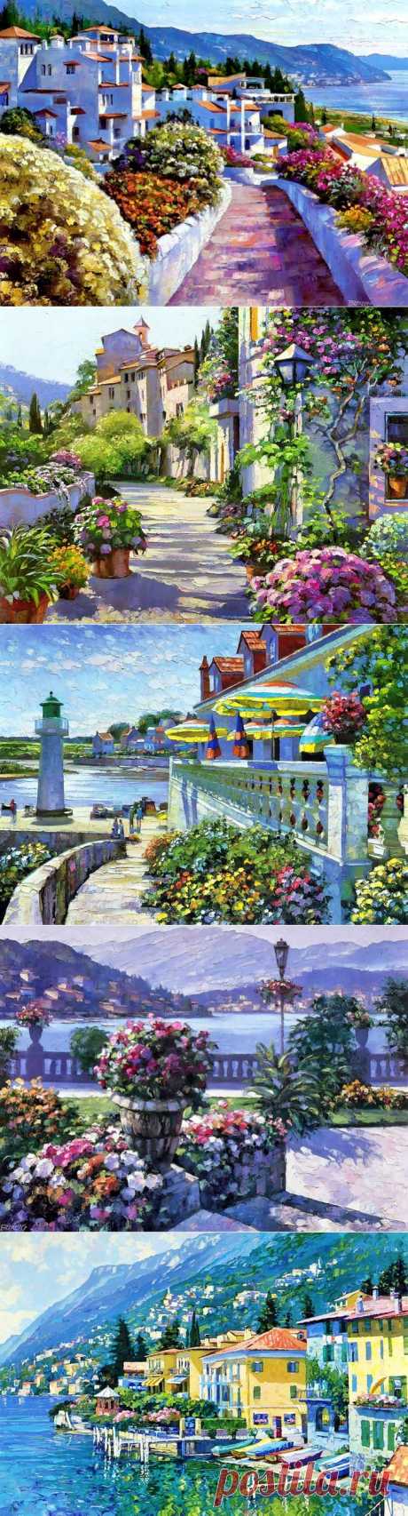 Солнечная Европа в живописи Howard Behrens..