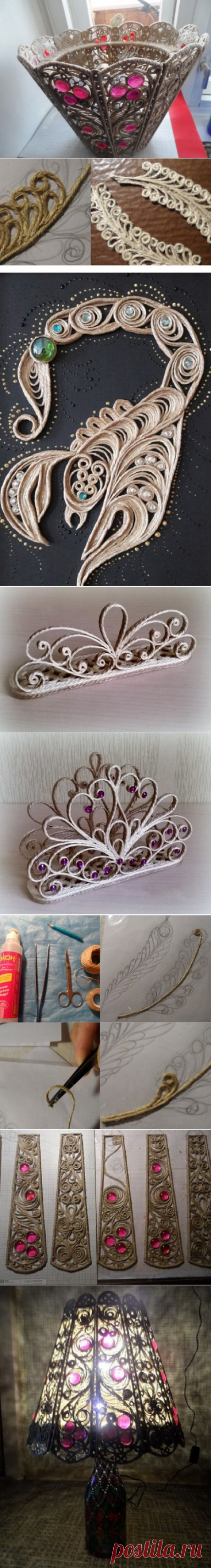 Никогда бы не подумала, что с помощью шпагата и клея ПВА можно создать такую красоту… – БУДЬ В ТЕМЕ