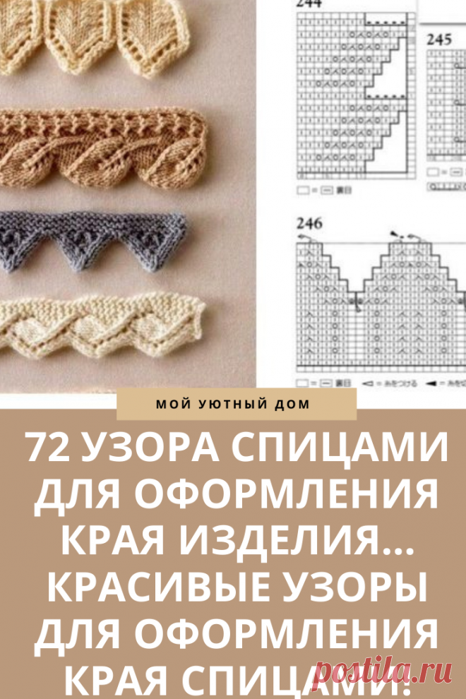 Отличная коллекция узоров спицами