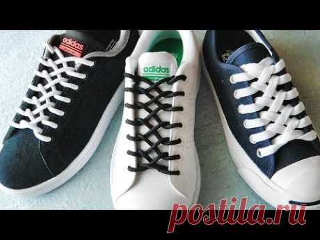〔靴紐の結び方〕ファスナーのような編み目がカッコイイ靴ひもの通し方　ジッパー結び　how to tie shoelaces 　〔生活に役立つ！〕