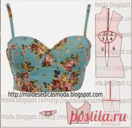 Найдено на сайте moldesedicasmoda.blogspot.com.