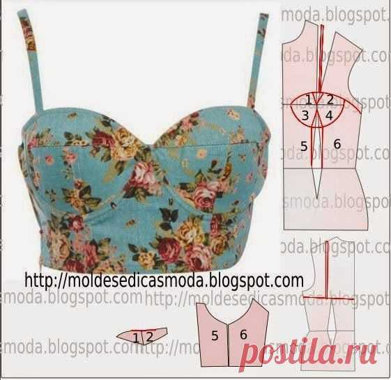 Найдено на сайте moldesedicasmoda.blogspot.com.