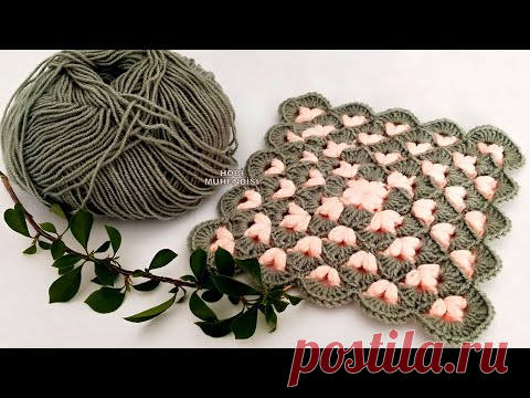 BOL BOL KAZANACAK 💰💰 ZEVKLE ÖRECEKSİNİZ ❗✅💥✅ İKİ RENK İKİ SIRA😏#crochetblanket​#örgübattaniye​#blanket​
