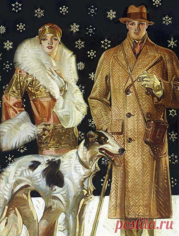Картинки для декупажа. Joseph Christian Leyendecker - Дамы и кавалеры