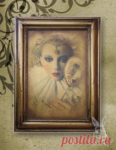 МК &quot;Панно на золотой подложке&quot;+МК &quot;Вживление распечатки на сложный фон&quot;