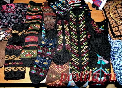 Грузинские жаккард-гольфы: ru_knitting