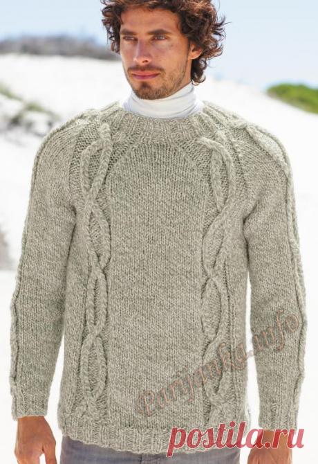 Мужской свитер (м) 874 Creations 14/15 Bergere de France №4580