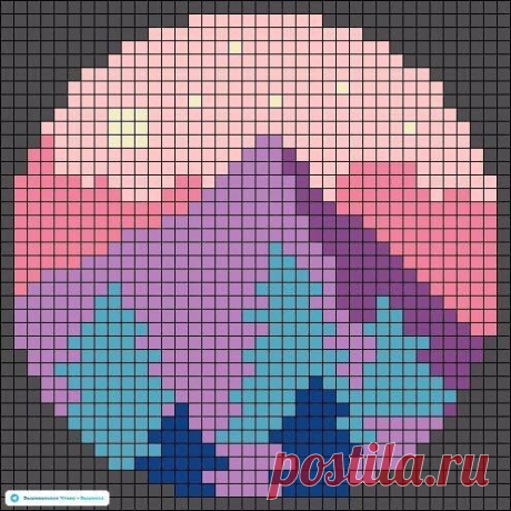 🦋🌶 Вышивка крестом: пейзаж