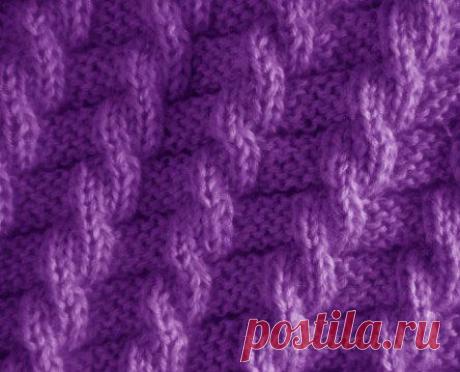 Имитация косы, простые узоры спицами со схемами. &amp;raquo; Сайт &quot;Ручками&quot; - делаем вещи своими руками