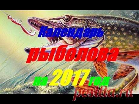Календарь рыболова на 2017 год - YouTube