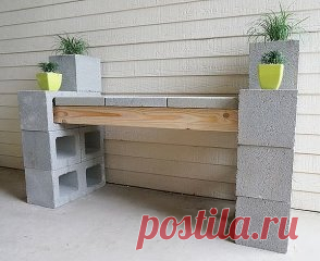 бетонные блок  на даче