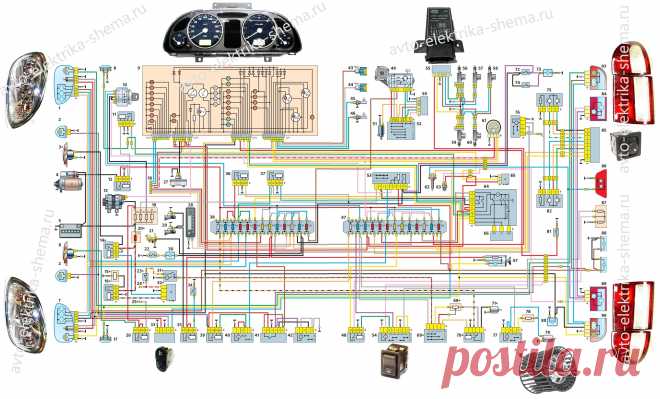 Схемы электрооборудования автомобилей ГАЗ