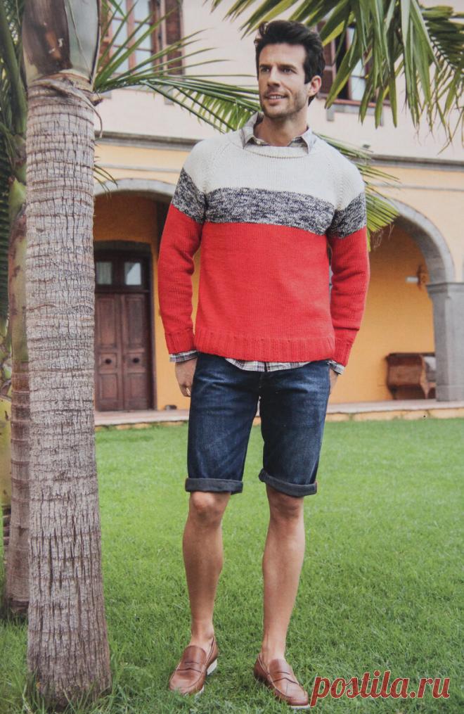 Мужской пуловер реглан | Вязание и творчество | Яндекс Дзен