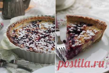 Пирог с ягодами на творожном-ореховом тесте - HAPPYFOOD