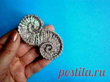 Ракушка  - Shell crochet pattern - Урок вязания крючком