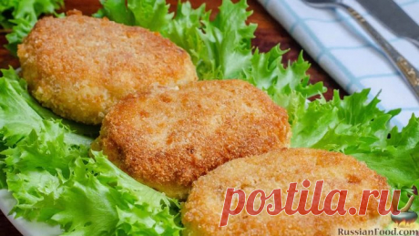 Рыбные котлеты по-киевски