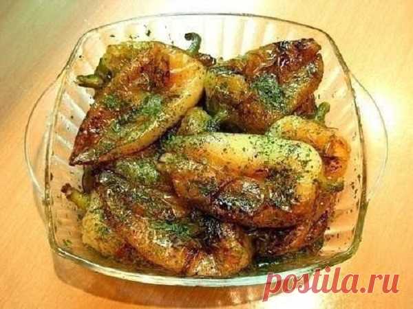 Обалденная закуска — Минутный перец с чесноком!