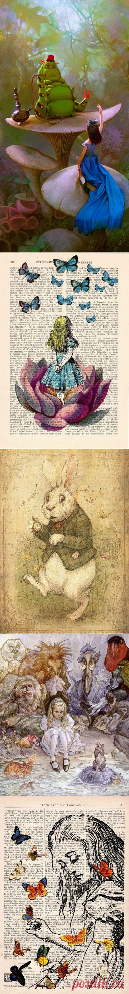 Не хрюкай, — сказала Алиса. — Выражай свои мысли как-нибудь по-другому! / Картинки для декупажа / PassionForum - мастер-классы по рукоделию