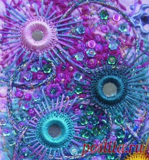 Индийская вышивка в стиле "шиша"