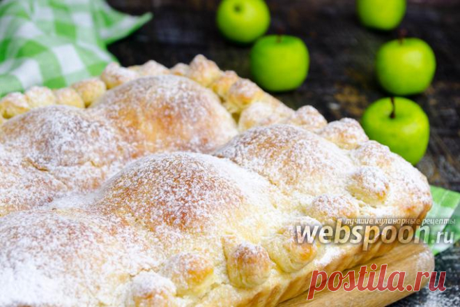Пирог с половинками яблок рецепт с фото, как приготовить на Webspoon.ru