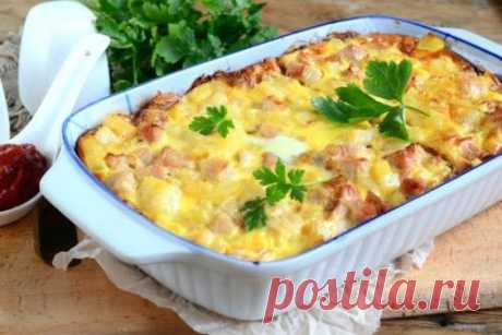 Быстрая запеканка.  Проще простого, а как вкусно и сытно! Сохрани и приготовь. Количество порций: 3-4 шт. Ингредиенты: Картофель - 400 г. Грудка индейки - 300 г. Яйца - 3 шт. Майонез - 2 ст. л. Соль - по вкусу. Перец - по вкусу. Приготовление: 1. подготовьте...