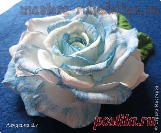 Мастер-класс по цветам из фоамирана: Роза. Раскрой+сборка