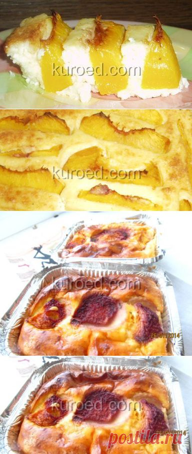 РЕЦЕПТЫ | Творожный тортик с персиками