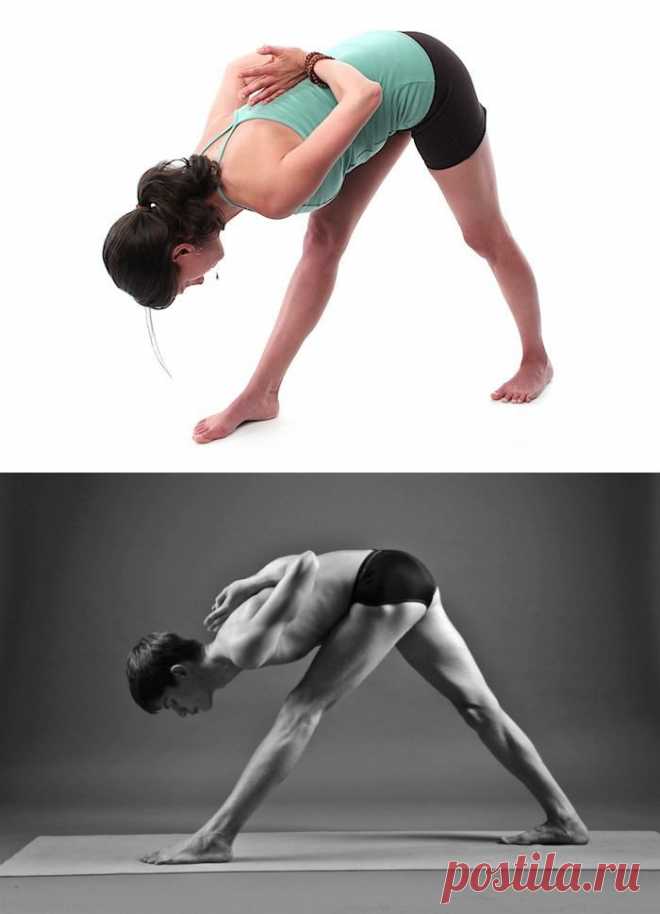 Парсвоттанасана - поза с напряженным вытягиванием вбок - Йога и Аюрведа на CisGoa