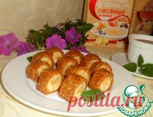Овсяные роллы с бананом - кулинарный рецепт