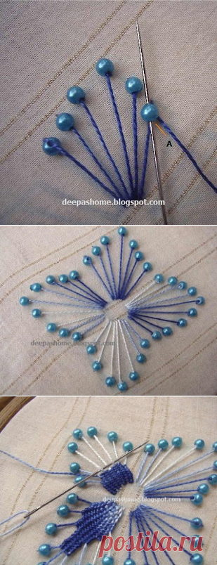 This and that...my random thoughts: Beaded Kamal Kadai - a mini tutorial