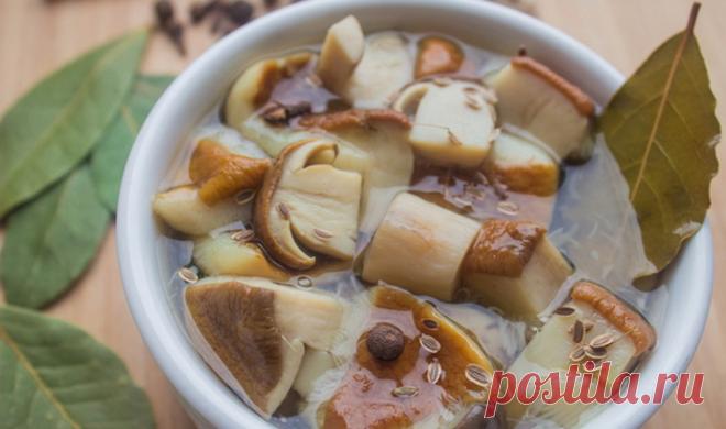 Маринованные грибы в ароматном маринаде !