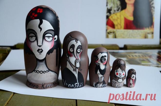 Анна Каренина Л.Н. Толстой Русская Матрешка Бабушка | Etsy