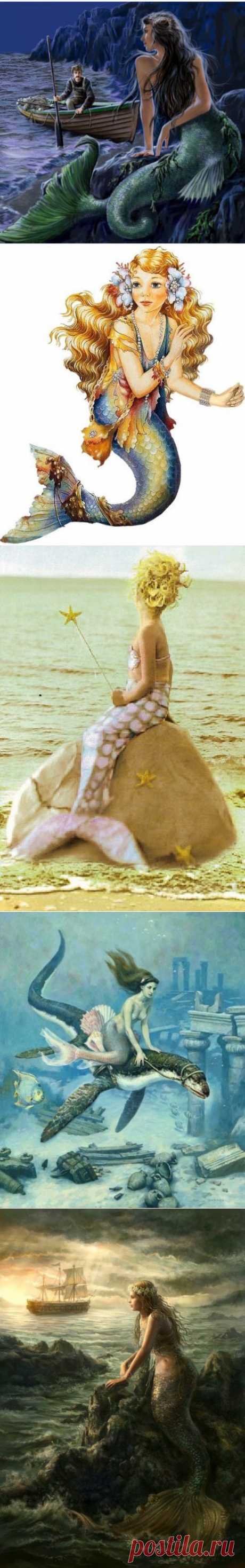 Русалка / Картинки для декупажа / PassionForum - мастер-классы по рукоделию