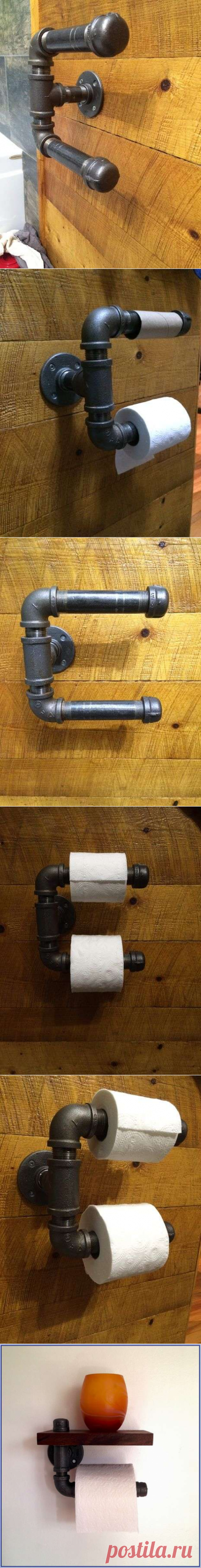 Полка для полотенца из труб
