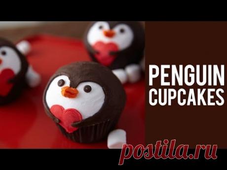 How to make Valentine’s Penguin Cupcakes